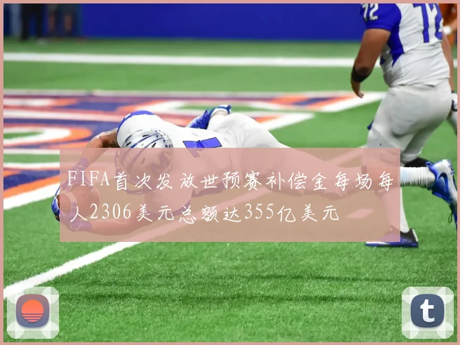 FIFA首次发放世预赛补偿金每场每人2306美元总额达355亿美元